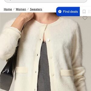 Brushed Cashmere Cream Women's Sweater